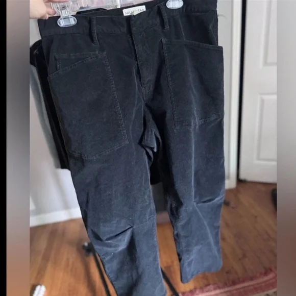 Nili Lotan Barrel Pants Black Corduroy size 12 - Picture 2 of 6